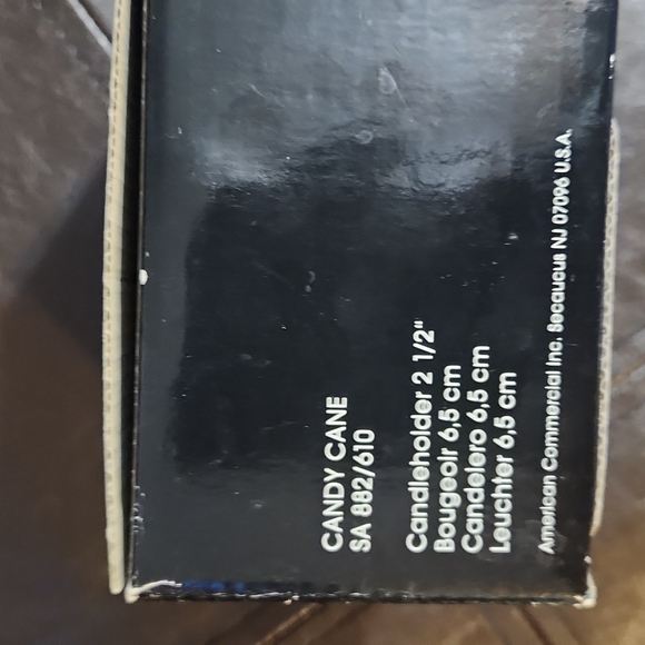 NEW Candle Holder ,Home Beautiful Candy Cane Swirl Pattern - Picture 4 of 12